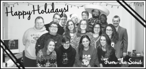 The Scout's 2014 staff group photo.