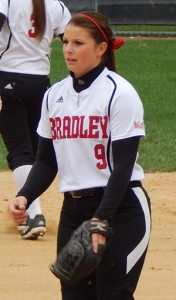 Senior Lexi Cremeens picked up her first career win in relief against Utah Valley last week. Photo by Chris Kwiecinski.