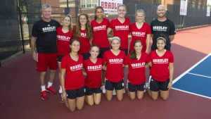 The women’s tennis team is set to improve their 2014 record of 11-13. Photo via BradleyBraves.com.