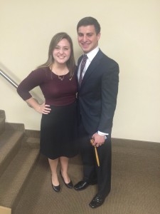 Jocelyn Treadway and Charlie Cohen were elected Tuesday as Pan- hellenic and Intrafraternity council presidents. Photo provided by Nancy Schwartz.