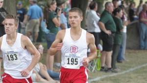Patrick Campbell (center) was named to the All-MVC team in 2015. Photo via Scout Archives.