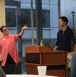 The Student Scholarship Expo, which takes place in the spring, has a revamped format to include students from more disciplines. The new format was explained Wednesday in Westlake Hall. Photo by Anna Foley. 