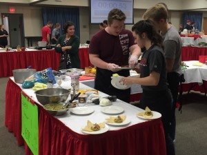 Student team Bakers Without Ovens compete in the third annual Brave Chef cooking competition hosted by Fresh Slice. Photo by Anna Foley.