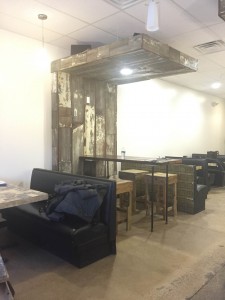 Meridith Mitchell, owner of Little Raven Creamery, renovated the whole space, replacing fixtures, tiles and tables. Photo by Tori Moses.