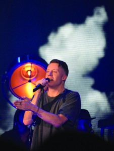 Macklemore and Ryan Lewis performed in Renaissance Coliseum last night. Tickets sold out the morning of the concert, with a final attendance of 3,381 people. Photo by Anna Foley.