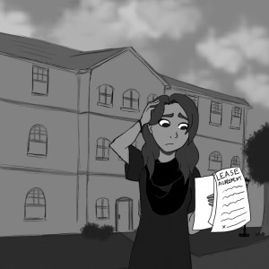 "Communication? What's that?" Editorial cartoon by Megan Bammann.