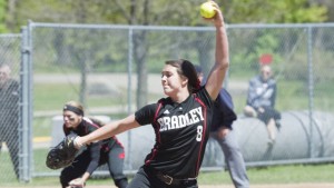 Junior Jaelen Hull winds up to deliver a pitch during a game last season. Hull threw a shutout against Missouri State last weekend. Photo via Scout Archives.