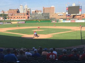 Scouts from all over Major League Baseball evaluated Bradley players like senior pitcher Nathan Stong. Photo by Alex Kryah.