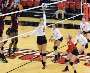 Jamie Livaudais isn’t an outspoked player, but her leadership by example has paid major dividends on the court. photo by Justin Limoges