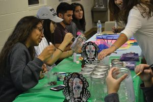The sorority Sigma Lambda Gamma hosted a celebration for El Día de Los Muertos, or the Day of the Dead, last night in Garrett Cultural Center. photo by Cenn Hall