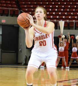 Junior guard Dani Brewer is averaging nine points and four rebounds a game this year for the 2-4 Braves. photo by Justin Limoges