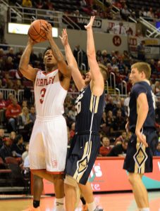 Sophomore Antoine Pittman is averaging 6.5 points, 2 rebounds and 1 assist per game this season. photo by Justin Limoges