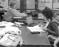 Students study in the library, which a committee is looking to improve by adding printing options, a more comfortable study space and a better collection of materials. The committee completed a proposal last semester, which is now being reviewed by University President Joanne Glasser. Photo by Megan Loos
