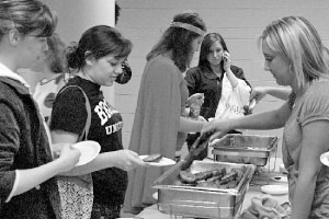 Students enjoy food at a recent Late Night BU. Late Night BU was created as part of the Comprehensive Alcohol Action Plan, and university officials have been pleased with the attendance numbers. The next Late Night BU at 10 p.m. tonight in the Markin Center. Photo courtesy of Scout archives
