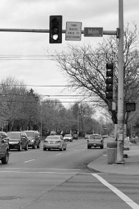 Students can get involved in the Campaign for a Walkable West Bluff, an initiative to bring new restaurants and businesses to Main Street. The changes could benefit the area. Photo by Kristin Muckerheide