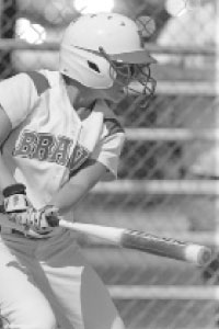 Senior Anne Creighton was a walk-on at Bradley, and is now a starting outfielder on the softball team. Courtesy of BradleyBraves.com