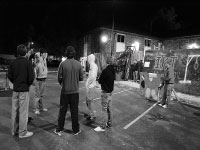 Students gather last weekend at the Phi Tau Carn-evil. It’s the first year for the event. The event raised $600 for the Hole in the Wall Gang Camp, a summer program for terminally ill kids. Photo by Adam Moulton