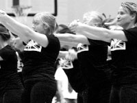 Members of Sigma Kappa dance to a London-themed compilation during Pan-Fra-Sing.