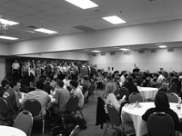 Students listen as the Bradley Chorale performs at Constitution Day. Photo by Megan Loos