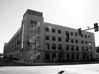 The Main West parking deck is open only to commuter students, faculty and staff with permits. Photo By Louis Amberg