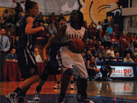 Bradley lost its second straight MVC game on the road at Indiana State, 70-57. Bradley heads into the last games of the regular season against Wichita State and Missouri State. Photo by Adam Moulton