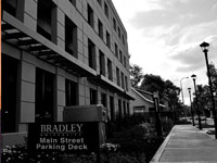 The Main West Parking Deck isn’t being fully used, but officials say they expect its usage to increase when nearby construction is finished. Photo by Megan