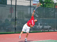 The Braves lost eight of nine matches at the Missouri Valley Conference Championships at Wichita State to wrap up their season. Photo by Adam Moulton