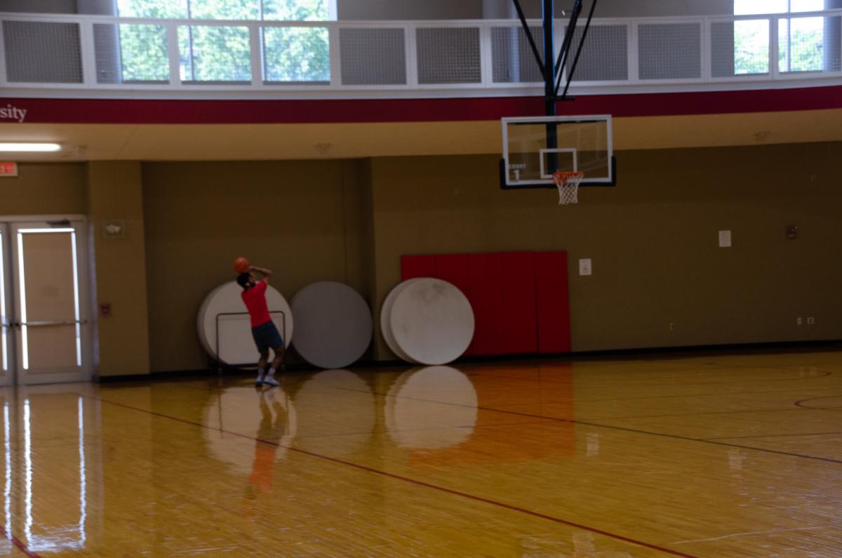 Markin has limited basketball courts to individual shooting.