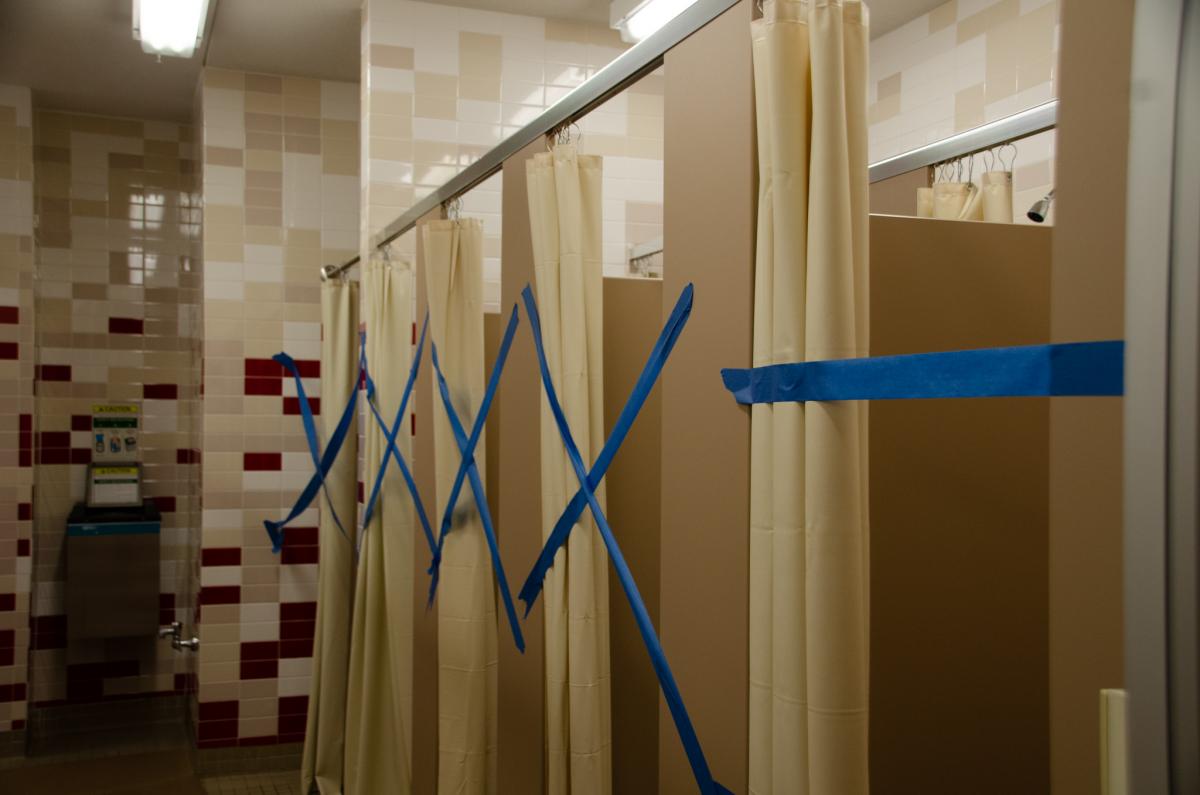 Markin showers will be closed. 